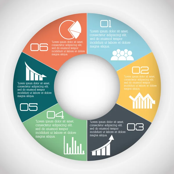 Diseño del icono de infografía — Vector de stock