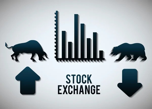 Дизайн значка фондової біржі — стоковий вектор