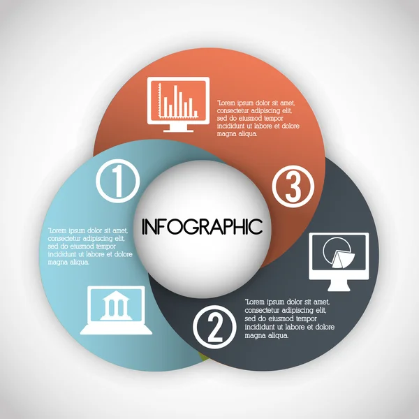 Design de ícone infográfico — Vetor de Stock