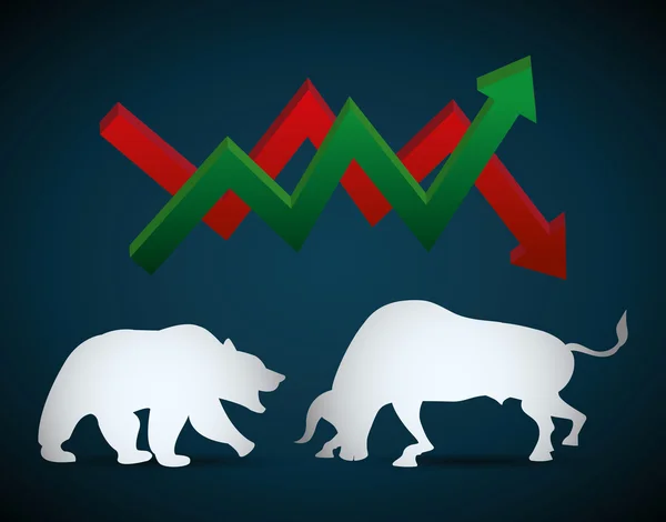 Projeto ícone da bolsa de valores — Vetor de Stock