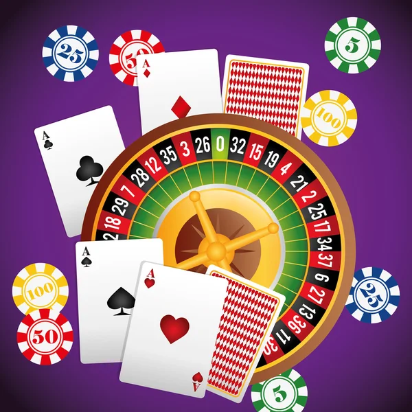 Casino simgesini desin — Stok Vektör