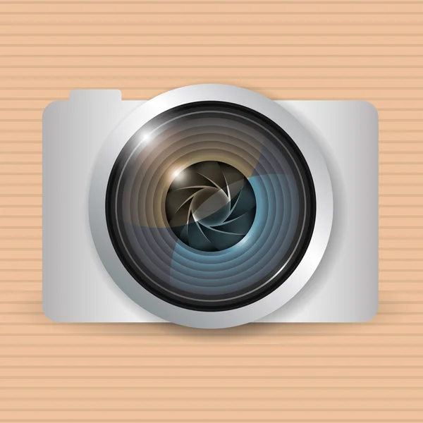 Icona della fotocamera Design — Vettoriale Stock