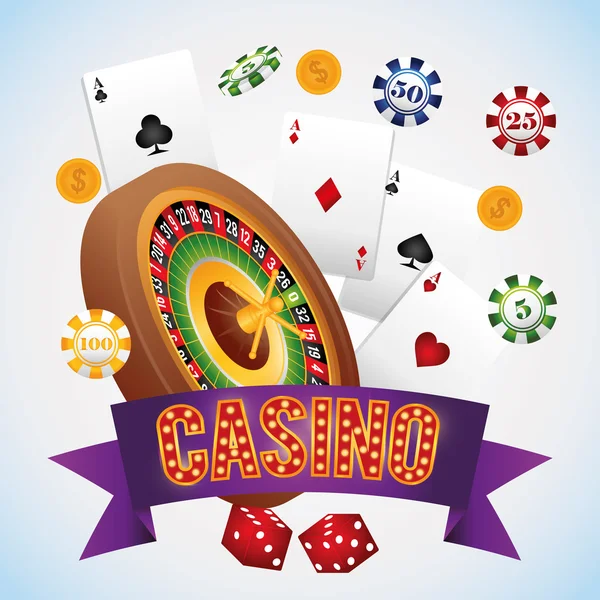 Het icoon van Casino desin — Stockvector