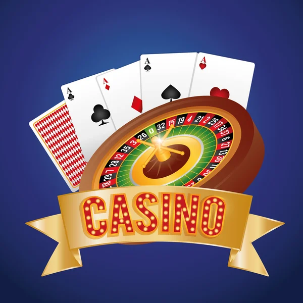 Casino simgesini desin — Stok Vektör