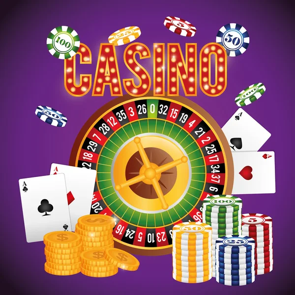 Het icoon van Casino desin — Stockvector