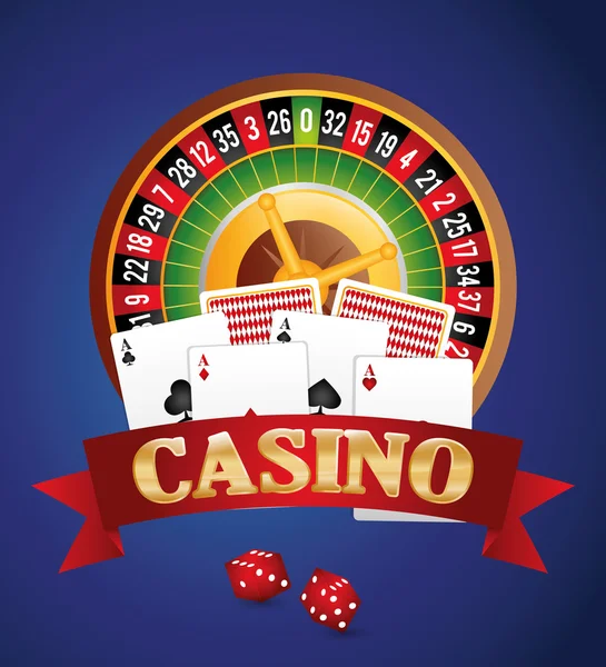 Icône de casino desin — Image vectorielle