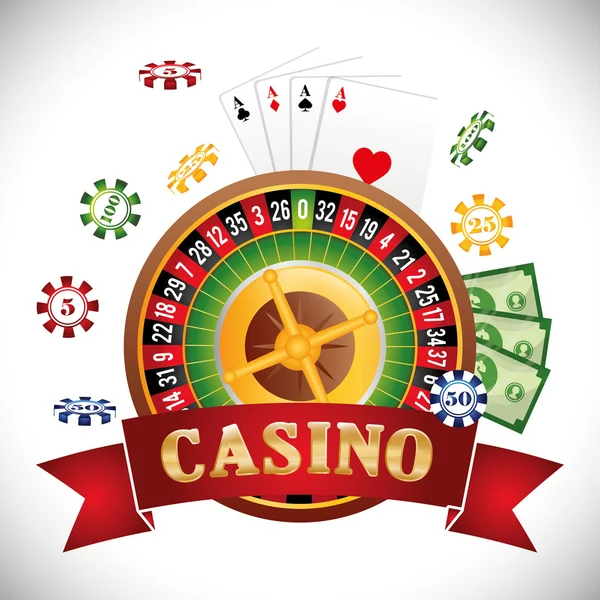 Casino のアイコン設計します。 — ストックベクタ