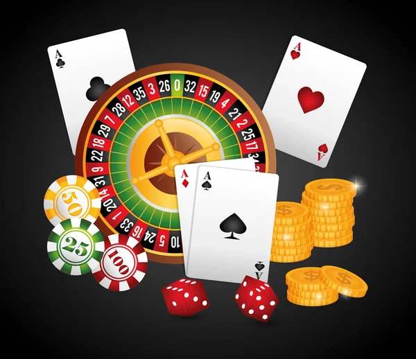 Значок казино desin — стоковий вектор
