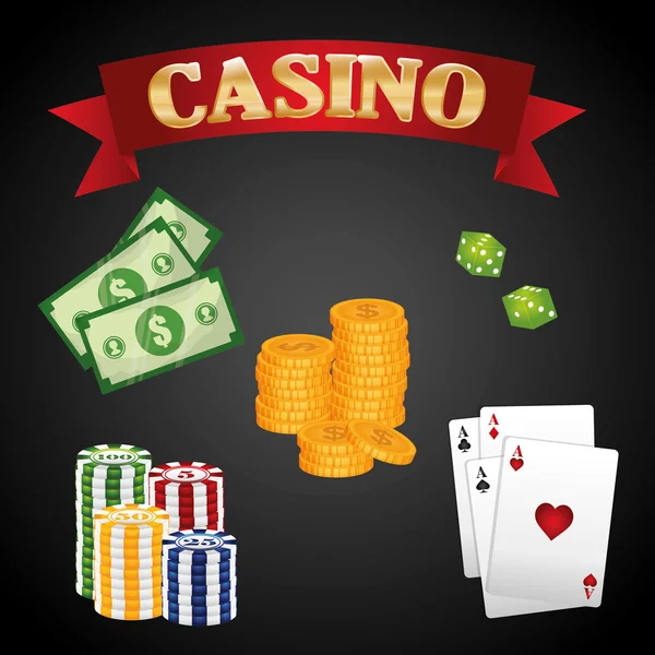 Het icoon van Casino desin — Stockvector