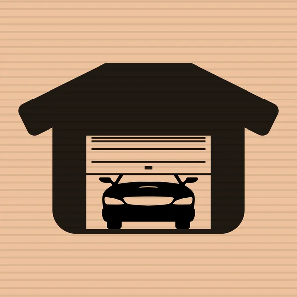 Garage pictogram ontwerp — Stockvector