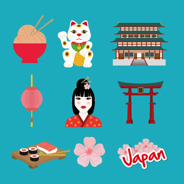 Japon culture design — Image vectorielle