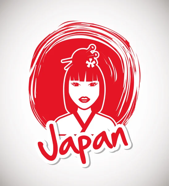 Japanisches Kulturdesign — Stockvektor