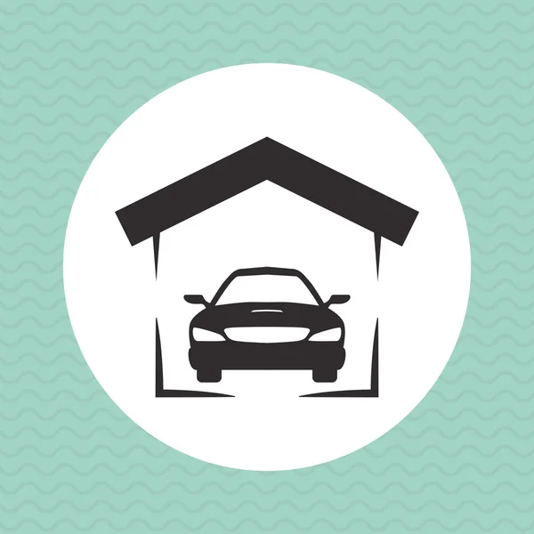 Garage pictogram ontwerp — Stockvector