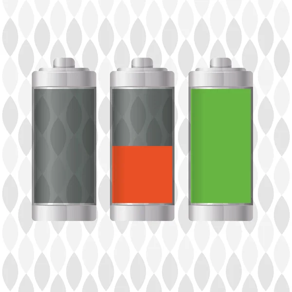 Design de ícone de bateria —  Vetores de Stock