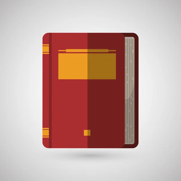 Libro icono diseño — Vector de stock