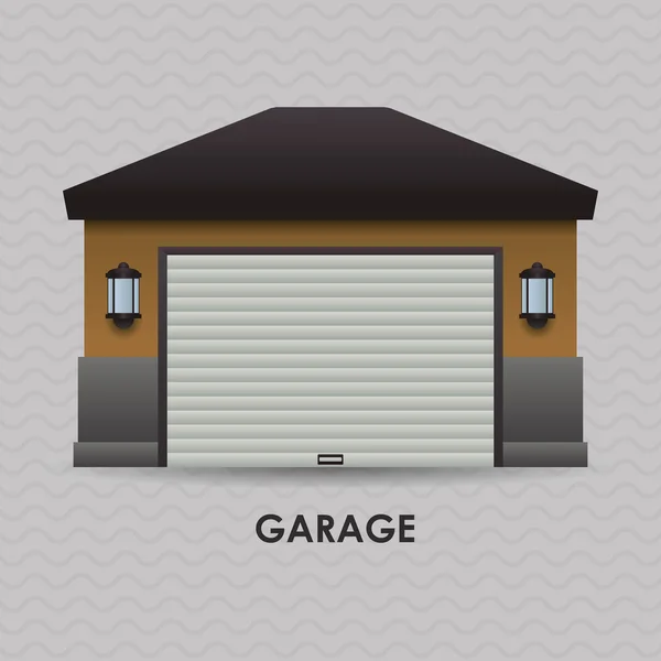 Projekt garaż ikona — Wektor stockowy