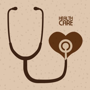 Simge tasarımı ile tıbbi bakım konsepti, vektör illüstrasyonu 10 eps graphic.