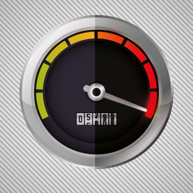 simgesi tasarım, vektör çizim 10 eps grafiği ile hız kavramı.