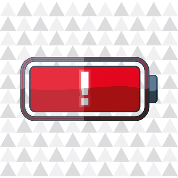 Concept Batterie Avec Icône Design Illustration Vectorielle Eps Graphique — Image vectorielle