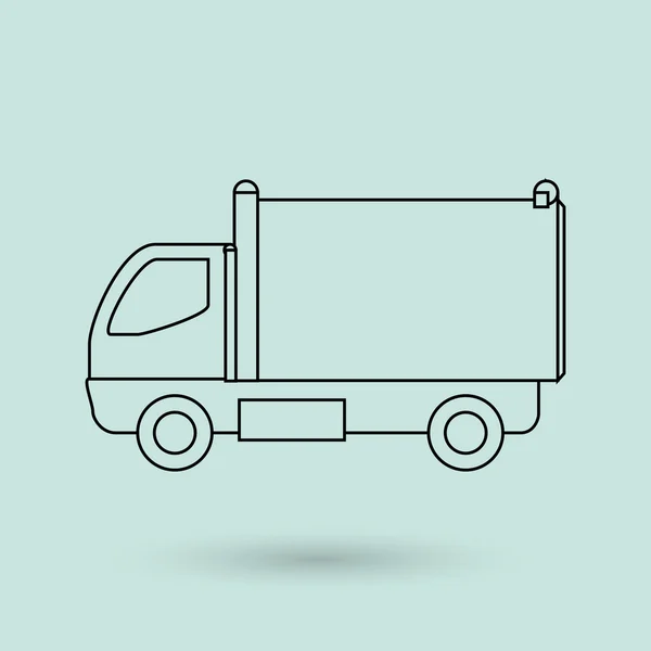 Conceito Transporte Com Design Ícone Caminhão Ilustração Vetorial Eps Gráfico —  Vetores de Stock