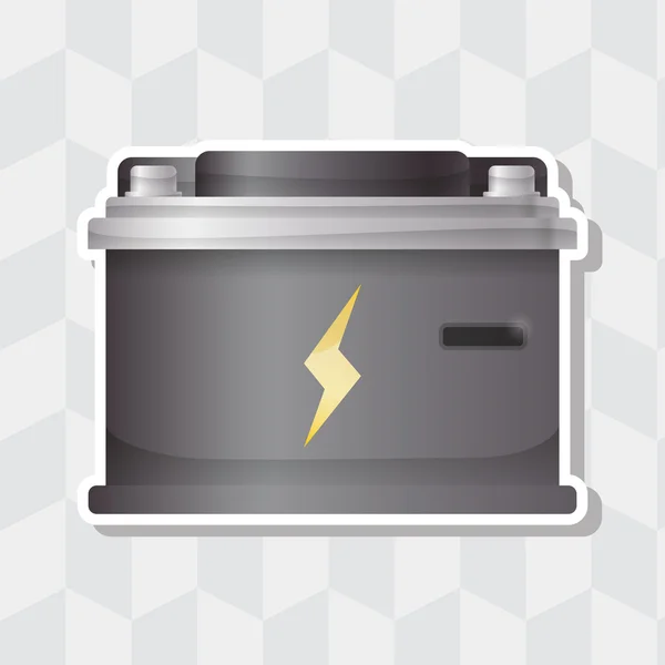 Battery Concept Icon Design Vector Illustration Eps Graphic — Stock Vector