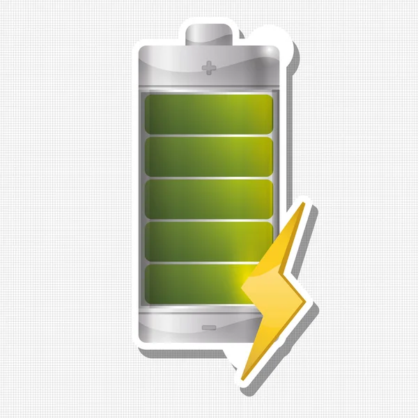 Batteriekonzept Mit Icon Design Vektorabbildung Eps Grafik — Stockvektor