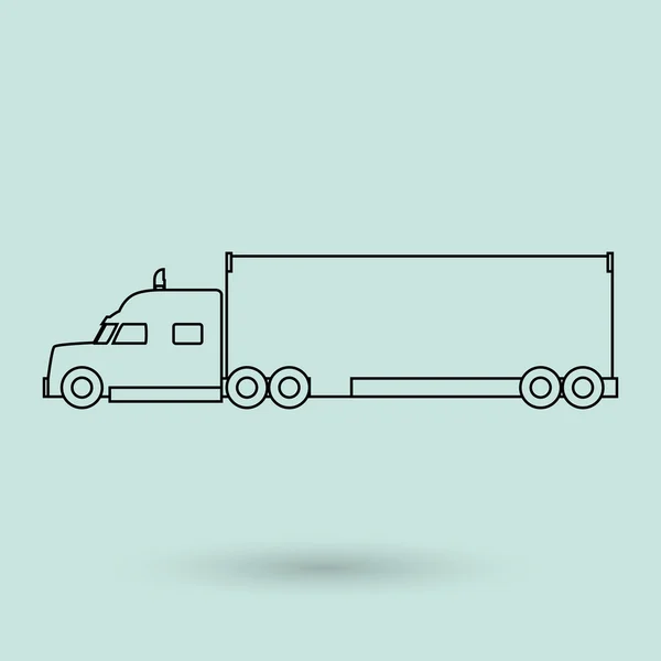 Transportkonzept Mit Lkw Icon Design Vektorillustration Eps Grafik — Stockvektor