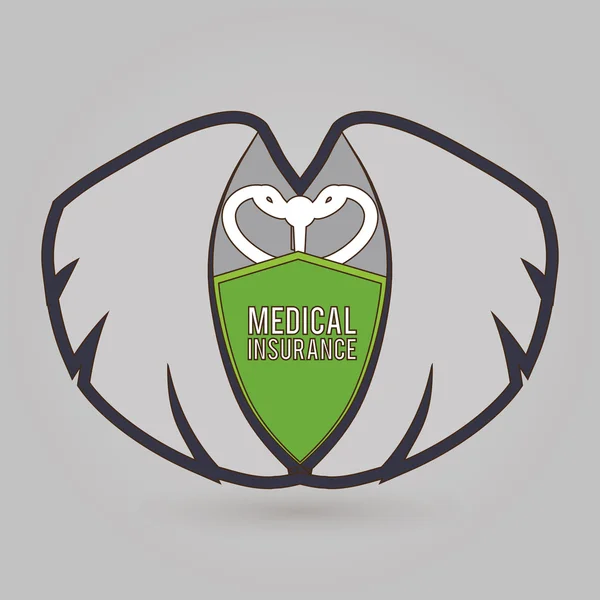 Diseño de atención médica — Vector de stock