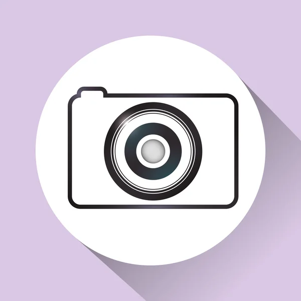 Diseño de iconos de cámara — Archivo Imágenes Vectoriales