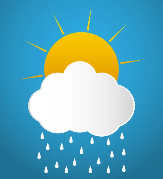 Clouds icono de diseño — Vector de stock