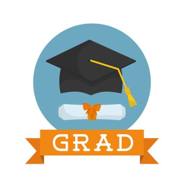 Mezuniyet simgesi tasarım