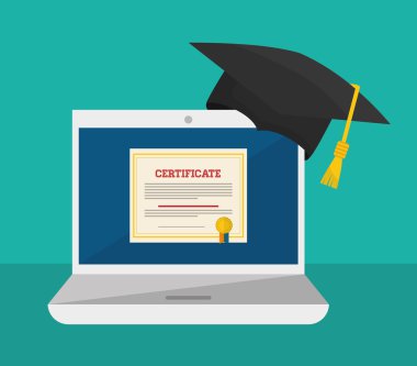 Mezuniyet simgesi tasarım