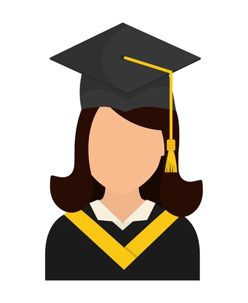 Conception icône de graduation — Image vectorielle