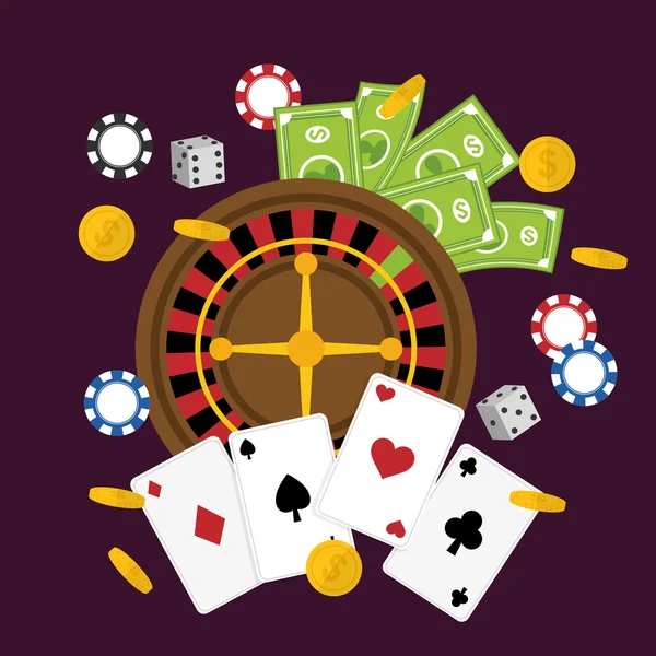 Casino pictogram ontwerp — Stockvector