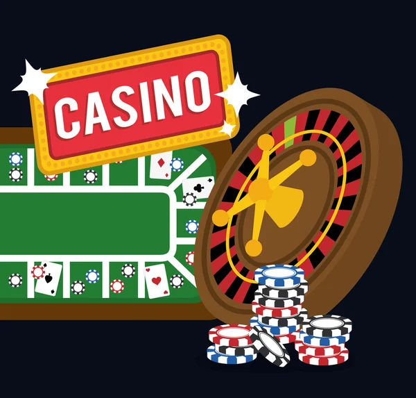 Дизайн значка казино — стоковый вектор