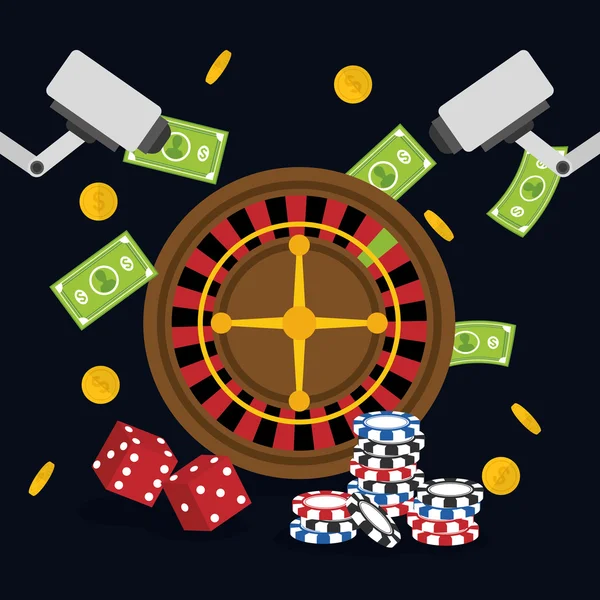 Conception d'icône de casino — Image vectorielle