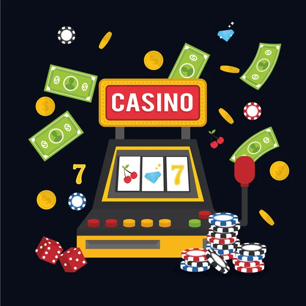 Casino icon design — Stock Vector