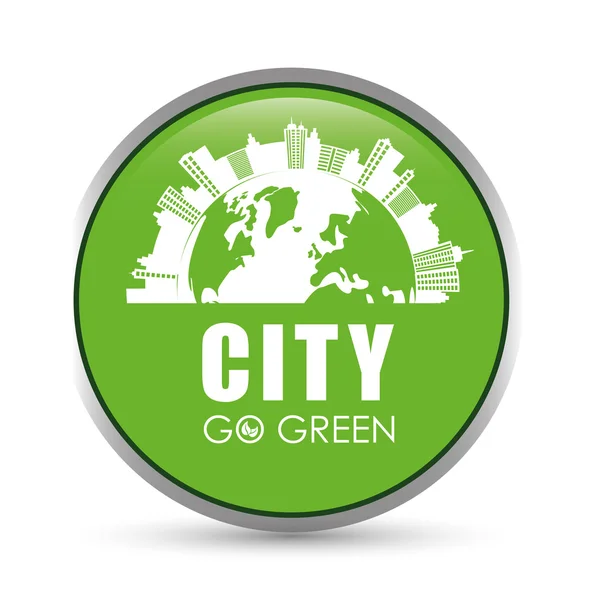 Design de ville écologique — Image vectorielle