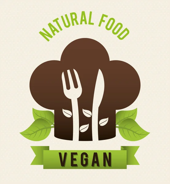 Projeto ícone Vegan — Vetor de Stock