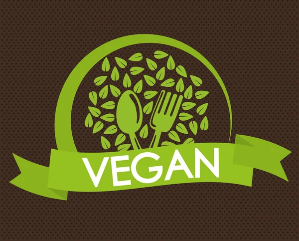 Design alimentare vegano — Vettoriale Stock