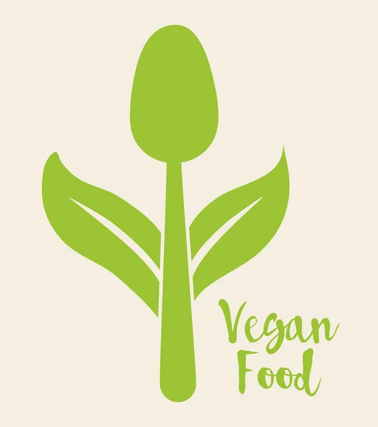 Diseño de icono vegano — Archivo Imágenes Vectoriales