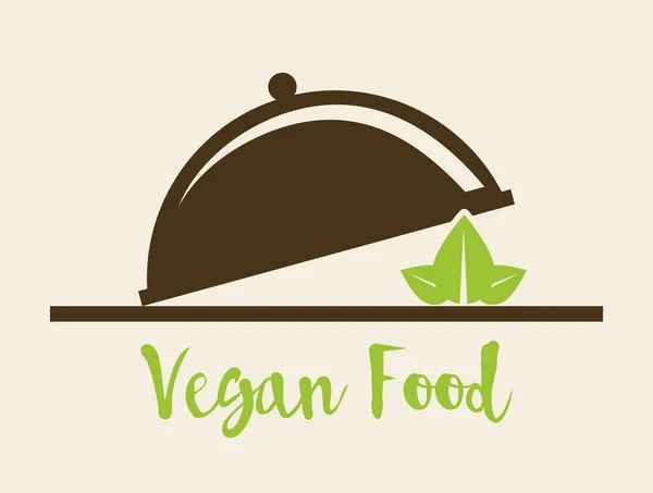 Diseño de icono vegano — Archivo Imágenes Vectoriales