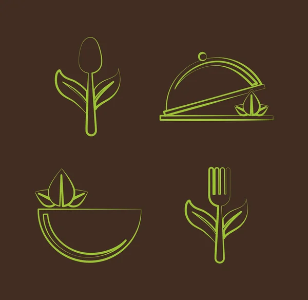 Vegan icon design — Stock Vector