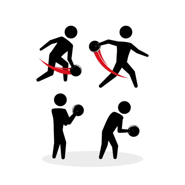 Sport pictogram ontwerp — Stockvector