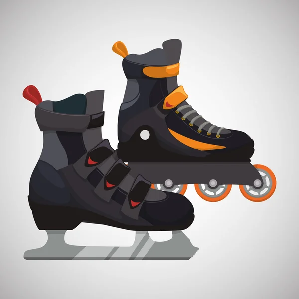Design der Skating-Ikone — Stockvektor