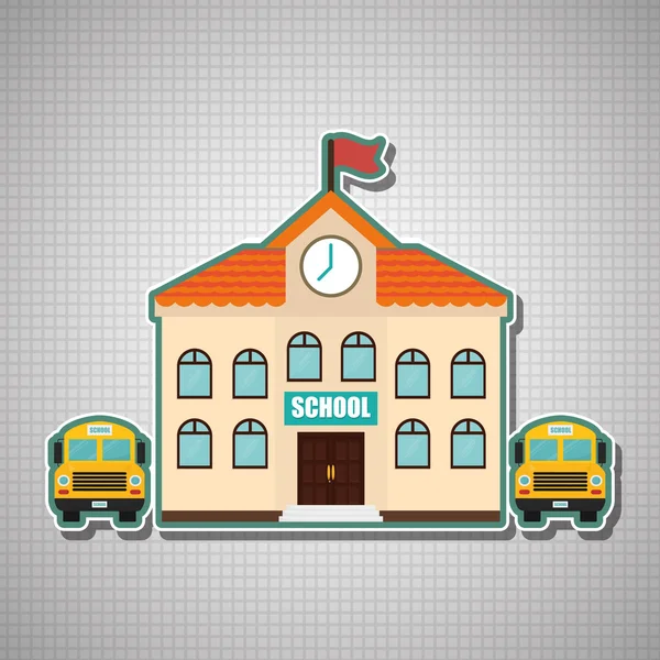 Volver al diseño escolar — Vector de stock