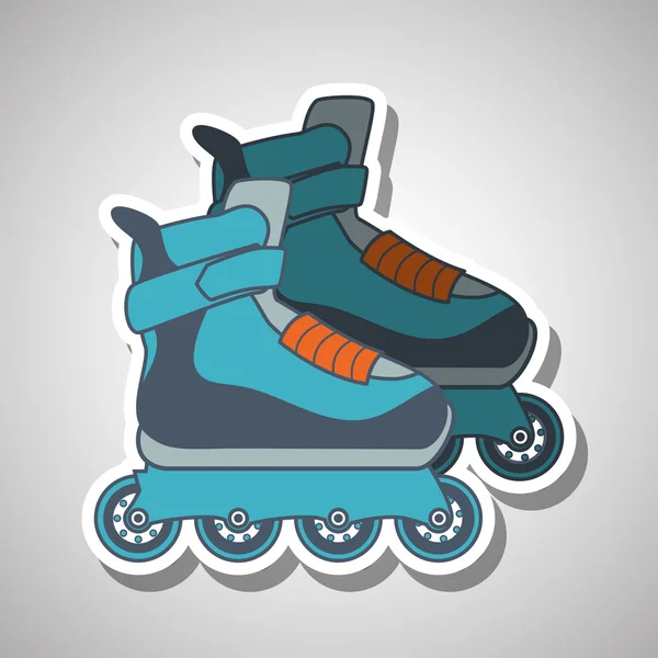 Projeto de patinação de rolo — Vetor de Stock
