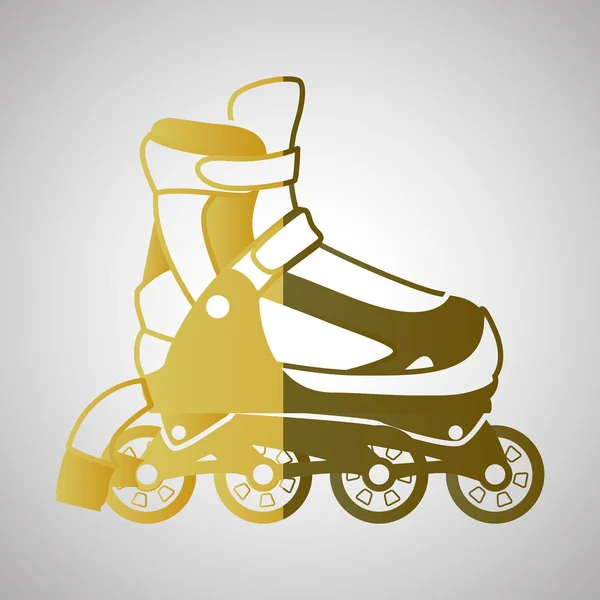 Conception de patinage à rouleaux — Image vectorielle