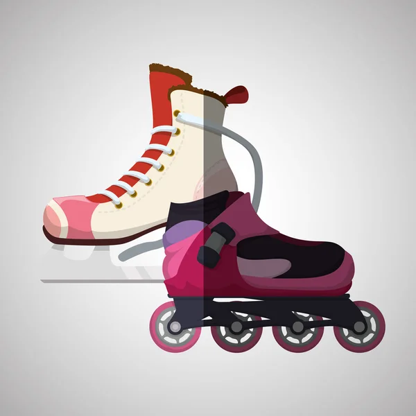 Roller skating ontwerp — Stockvector