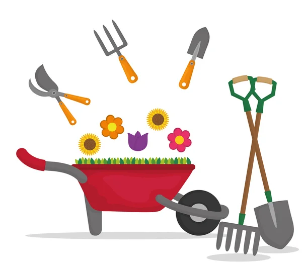 Gardening icon design — Stock Vector